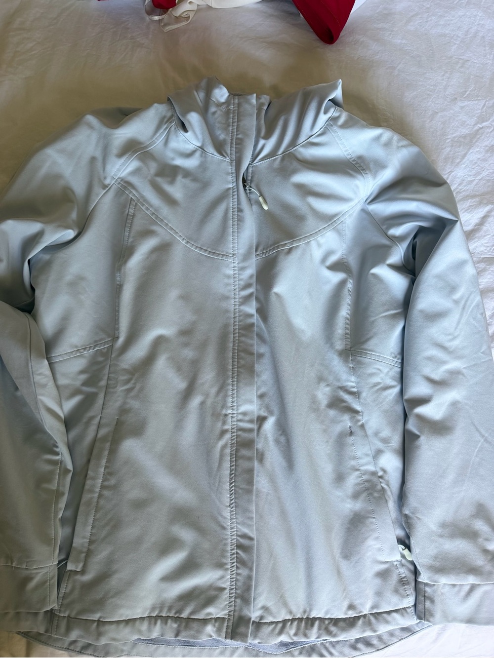 Kirkland Signature Light Blue Women's Hooded Softshell Jacket